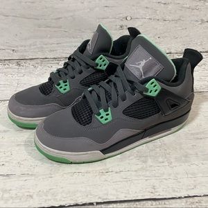 Jordan 4 Retro Green Glow 7Y